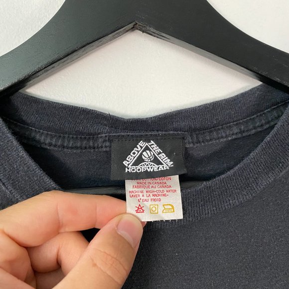 Vintage 90s Above the Rim Hoopwear Reebok basketball tee black mens size large - Picture 5 of 5